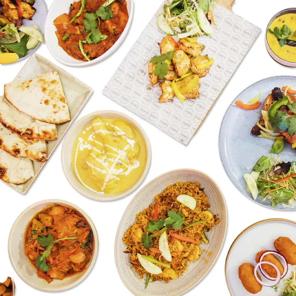 Food photography of Indian cuisine on white background using DoMyShoot  